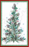Twiggy Pine Cone Tree Card